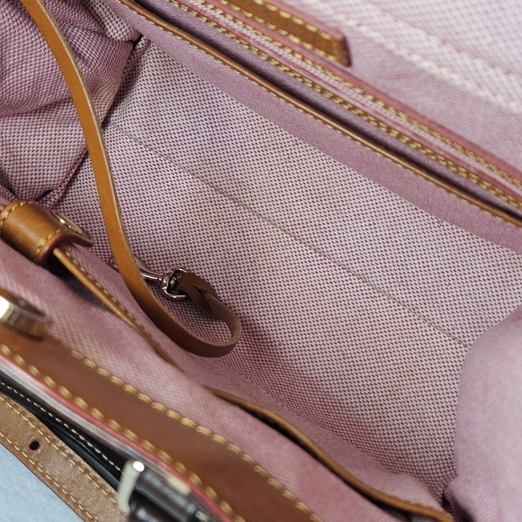 Dooney & Bourke 11.5x9x5" Bag Barlow Croc Embossed Florentine Vacchetta Leather - Picture 12 of 14